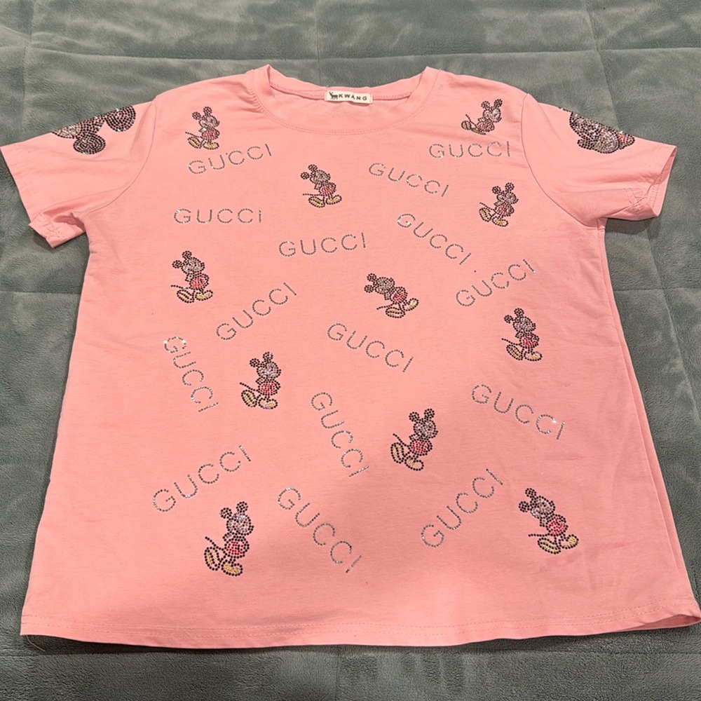 Pink Mickey Mouse shirt